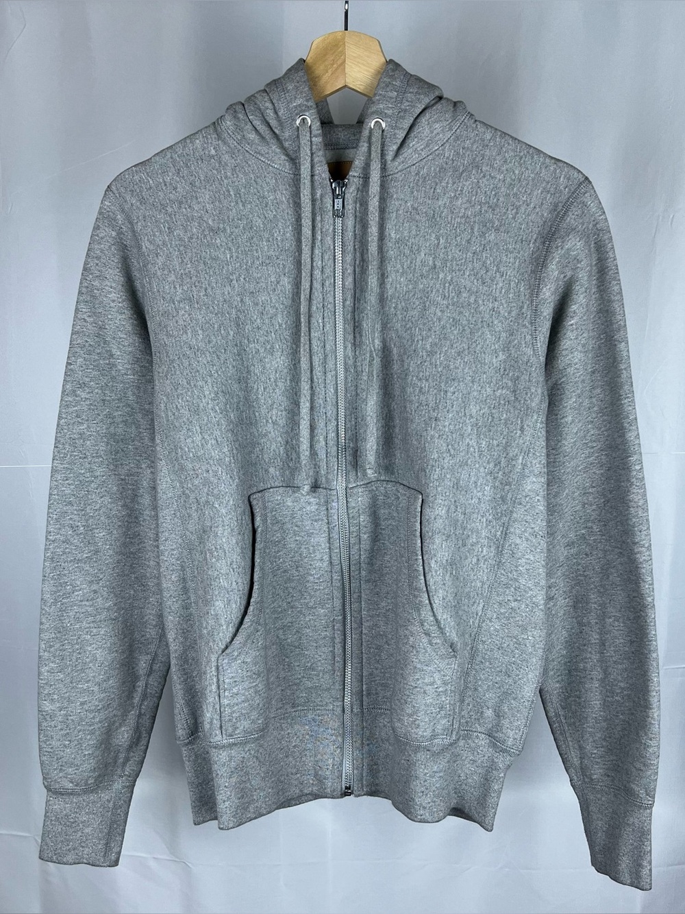 Gustin Hoodie Mens XS Gray Full Zip Hooded Pockets Cotton Fleece Canada